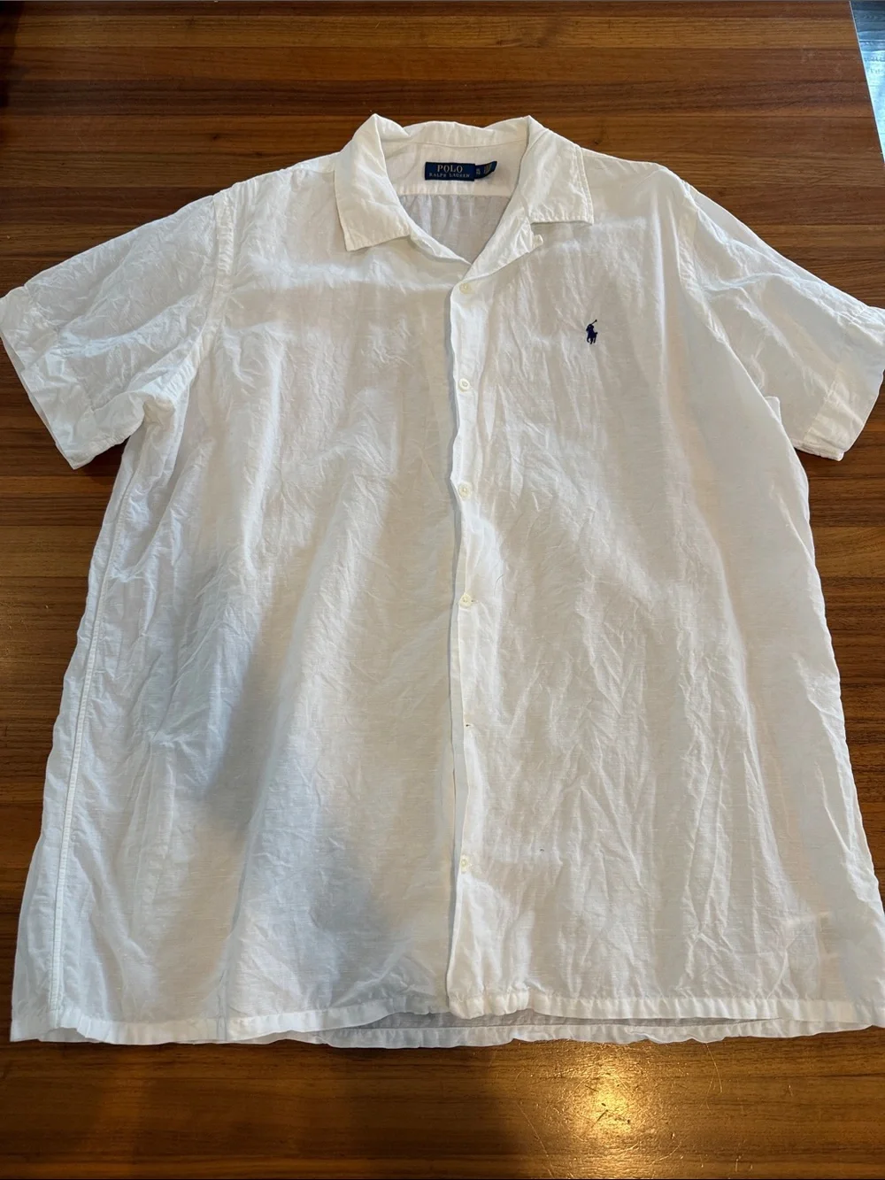 Polo Ralph Lauren Men’s Linen Camp Shirt Pony Logo Size Large XL